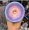 300g/pcs Colorful Pure Cotton Cake Gradient Cotton Rainbow DIY Scarf Shawl Skirt Wool Yarn Crochet