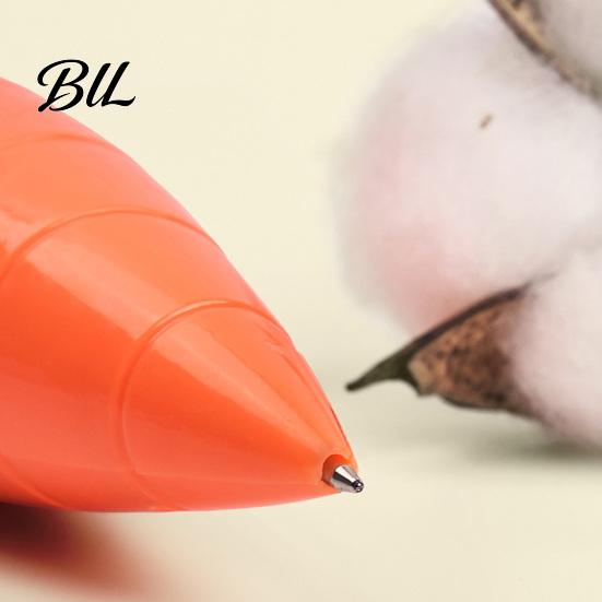 Smooth Writing Pen Carrot Shape Voice Recorder with 60-Second Recording Cute Creative Stationery for Kids Ballpoint Students Teachers Funny