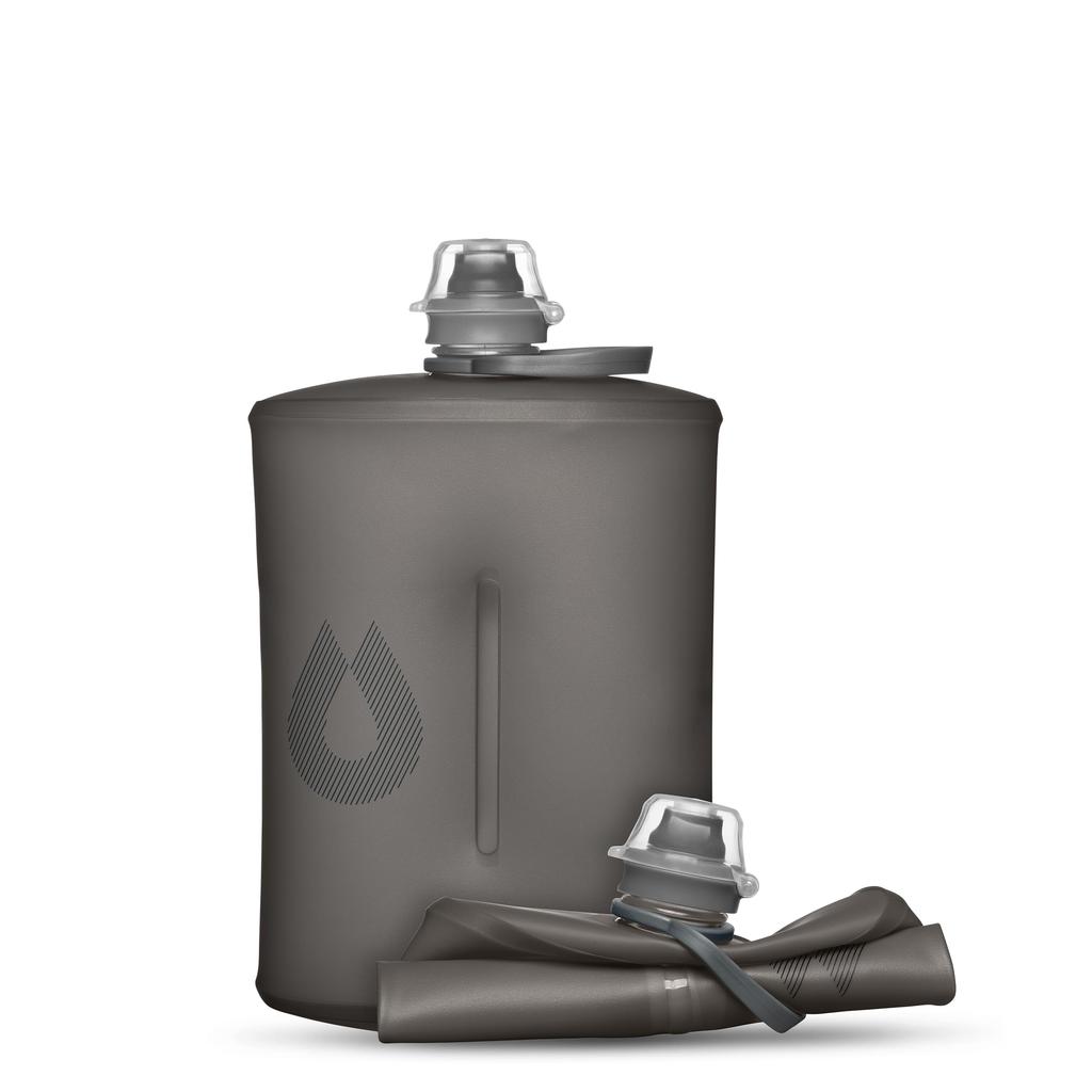 HydraPak STOW 1L Stow Bottle, GS330, Mammoth Gray