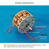 85MM * 41MM Miniature Double Layer Disc Core Generator with High Efficiency Multipole Three Phase AC Permanent Magnet Generator