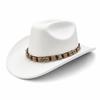 European and American new western cowboy hat ethnic style accessories hat solid color suede one-word cowboy hat