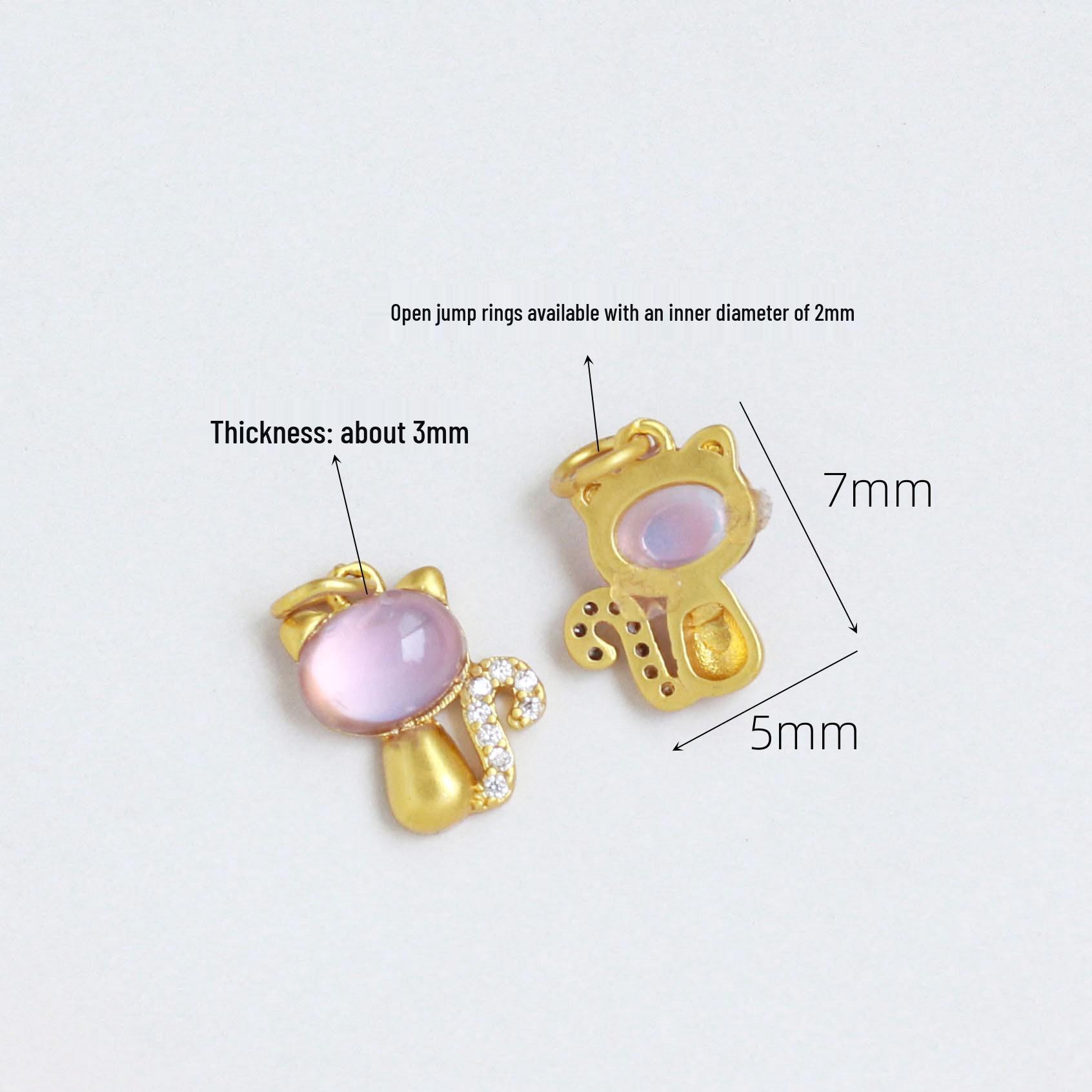 Gold-Plated Crystal Cat s Eye Paw Jewelry Set: Bracelet, Earrings, Necklace, and Accessories.