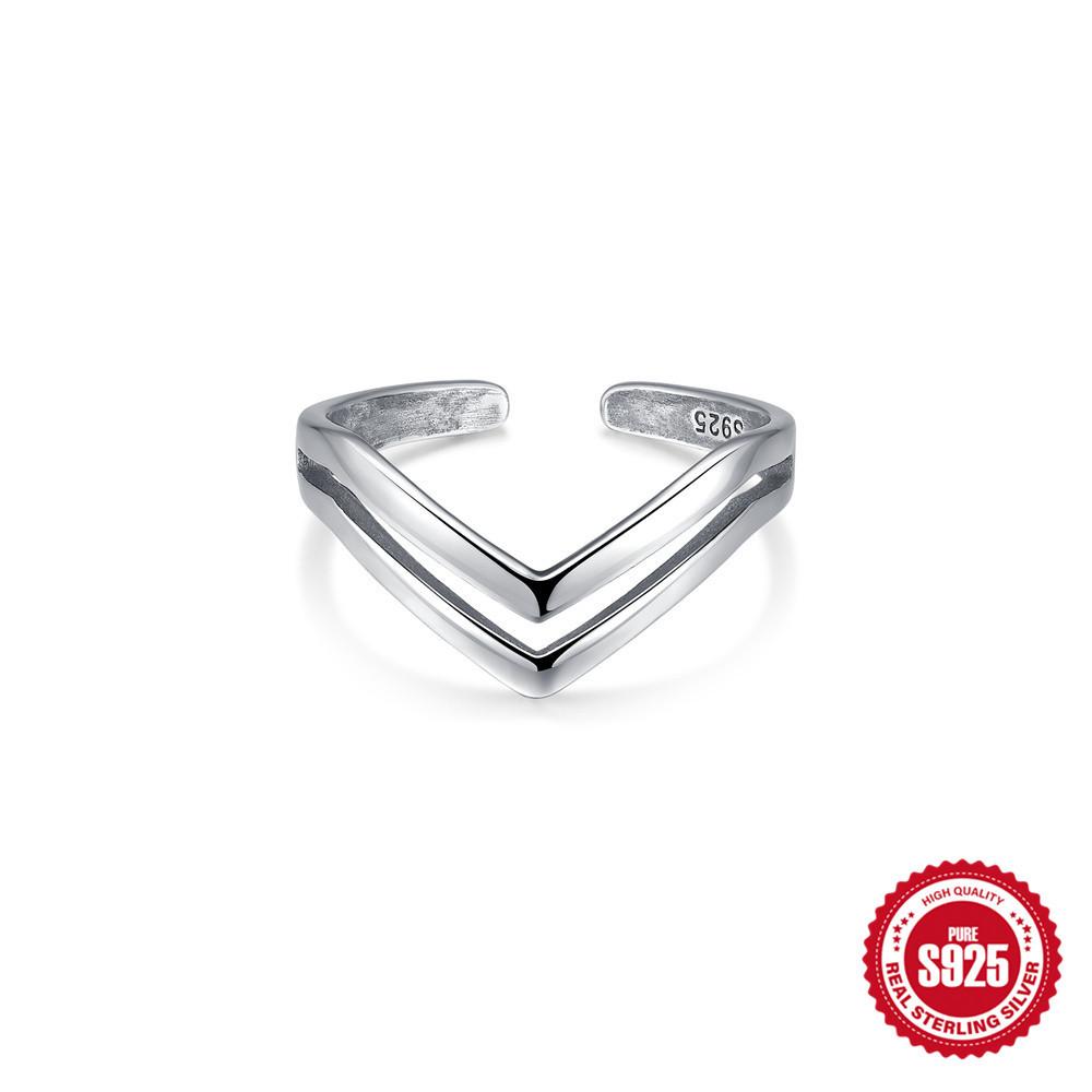 925 Sterling Silver Thai Silver Style Retro Fashion Old Ring Women'S Personality Trend Sun Moon Ring Simple