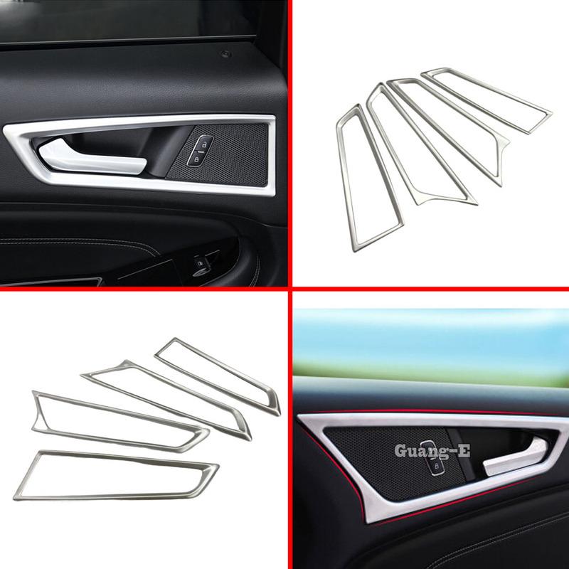 

Car Styling Stick Trim ABS Plastic Door Inner Armrest Handle Bowl Frame Lamp Trims Handrail For Ford Edge 2015 2016 2017 2018