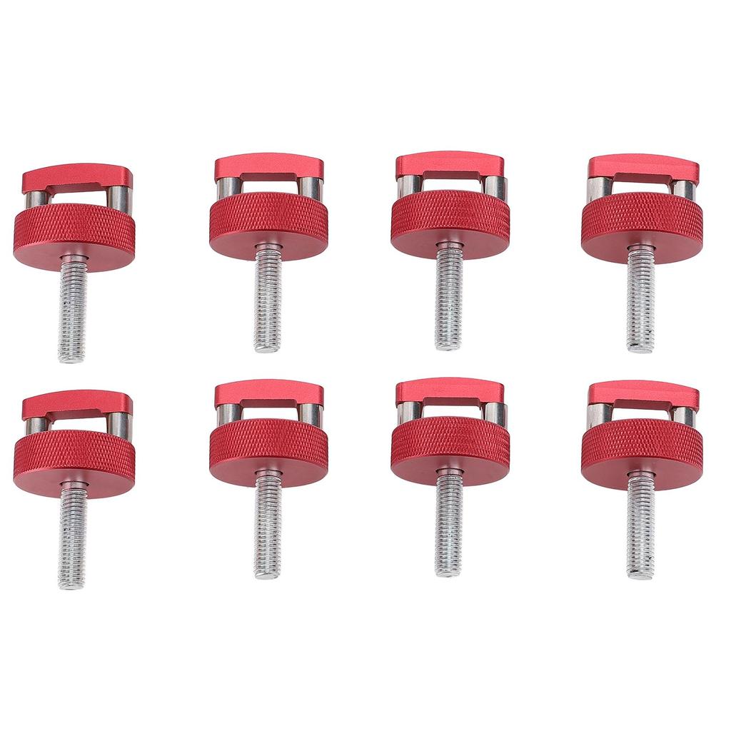 Quick Relse Thumb Screw Aluminium Alloy Red Hard Top Quick Removal Fastener Thumb Screws with Integrated D