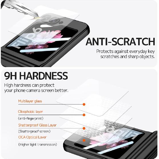 NINKI for Samsung Galaxy Z Flip 6 Case with S Pen Holder and S Pen, Galaxy Flip 6 Case Magnetic Hinge Protection Screen Protector Phone Case for