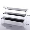 Black Handmade Toy Display Rack 1/2/3/4/5 Layer Ladder Shelf for Building Block Model Doll Office Cosmetics Storage