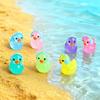Canard Non Toxique Luminescent dans le Noir Avec Casque 10/20 Pièces Résine Lumineuse Décor Thème Musique Pour Jardin de Fées