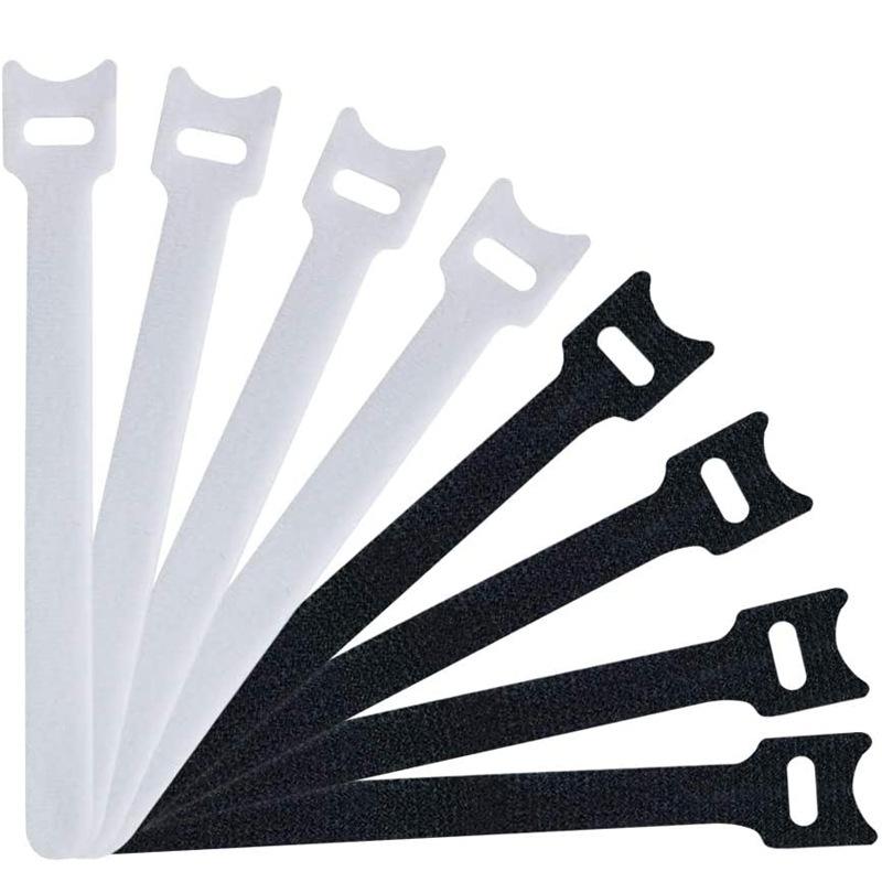 50 Uds. Cinta de sujeción de gancho y bucle reutilizable, Velcros de nailon coloridos, bridas para cables, correa de Velcros, organizador de cables, Protector de cables