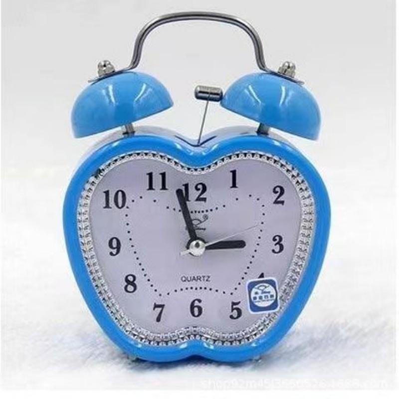 Student Metal Ringing Alarm Clock Creative Children Learning Silent Night Lights Fashionable Classic Loud Bedside Cute Clock Watch