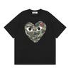 VibeStreet NUEVA Camiseta 100% Algodón Camiseta de Hombre con Forma de Corazón para Mujer Nueva Marca Original Camiseta Tops para Hombre Verano Manga Corta Moda Ami Amoring