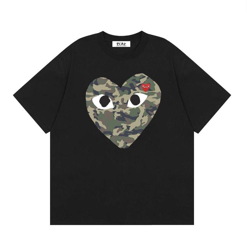 VibeStreet NUEVA Camiseta 100% Algodón Camiseta de Hombre con Forma de Corazón para Mujer Nueva Marca Original Camiseta Tops para Hombre Verano Manga Corta Moda Ami Amoring