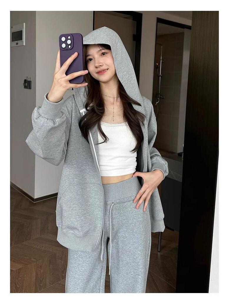 High Waist Wide-Leg Drawstring Pants – Women's Casual Loose Fit for All Seasons