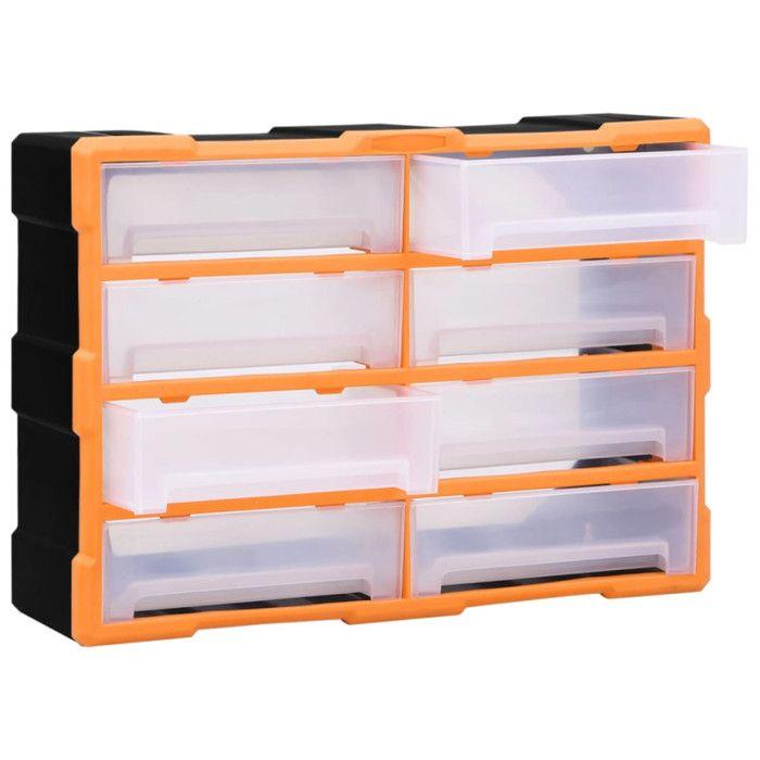 Organisateur multi tiroirs avec 8 grands tiroirs 52x16x37 cm