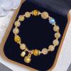 Elegant Yellow Wealth God Bracelet with Tassel - Attracts Wealth & Blessings, Perfect Good Luck Gift for Women
