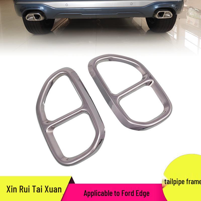 Ford Escape Silver Stainless Steel Quad-Outlet Exhaust Cover