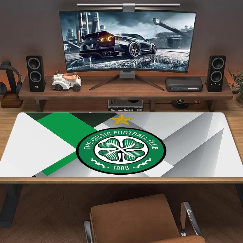 Celtic Football Club Print Cushion Non-slip Laptop Tablet Big Mousepad XXL Mat Mini PC Playmat With Lock edge
