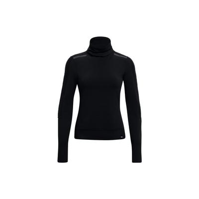 Solid Color Logo Print High Neck Slim Fit Vintage Long Sleeve T-Shirt Women Tops Black 1371576-001