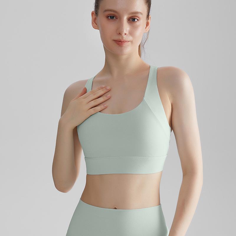 LAHN Damski Sportowy Biustonosz o Wysokim Wsparciu: Wstrząsoodporny, Usztywniany biustonosz do biegania, fitnessu i jogi