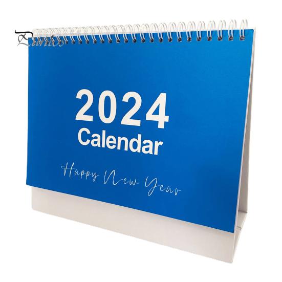

Настольный календарь на английском языке. Простой стиль. План-книга. Спиральная катушка. Запись даты переворота страницы. 12-месячный календарь для журнала событий планирования. 2024 год.