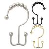 12 Pieces Shower Curtain Hooks Drape Hangers Bathing Liners Washroom Bathtub Clip Rings Household Farmhouse Accessories