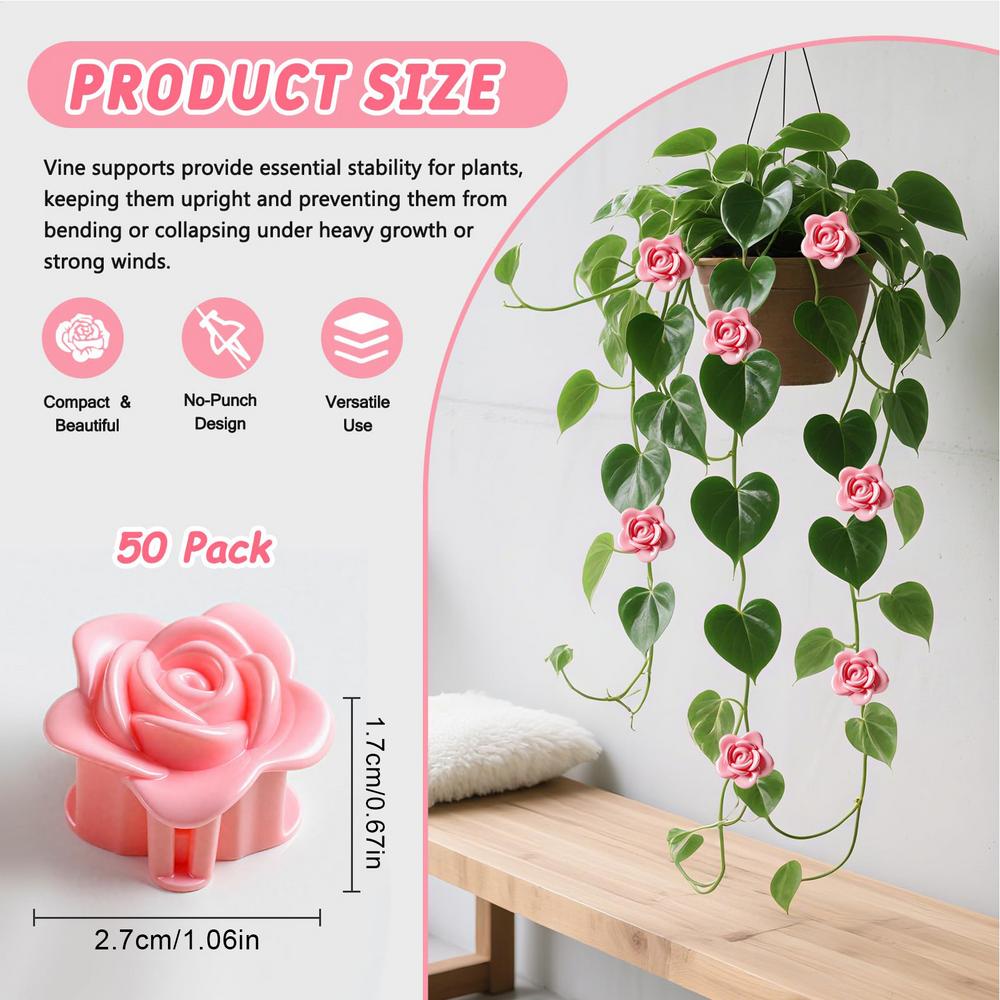 10Pcs Plant Climbing Wall Fixture Clips Self-adhesive Plant Fixing Hook  Sticky Plant Fixing Clip for Plant Vines Climbing Fixed