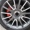 Wheel Center Caps, Outer Diameter 48mm, Inner Diameter 42mm, Set of 4, Black Hub Caps