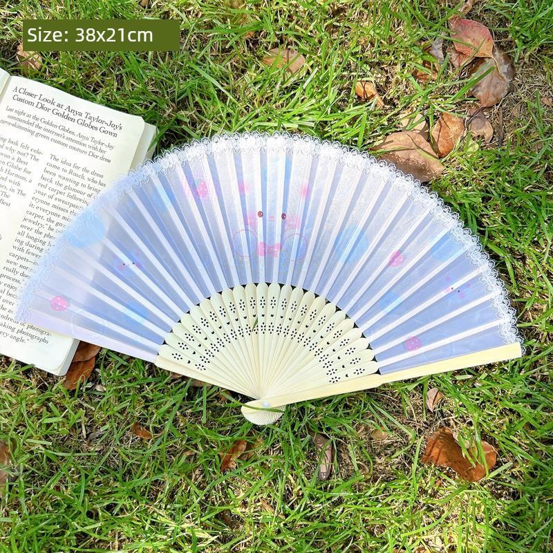 Summer Folding Fan, Traditional Chinese Style, New Chinese Style, Ancient Style Small Fan, Black, Simple and Durable, Children's Bamboo Fan, Portable