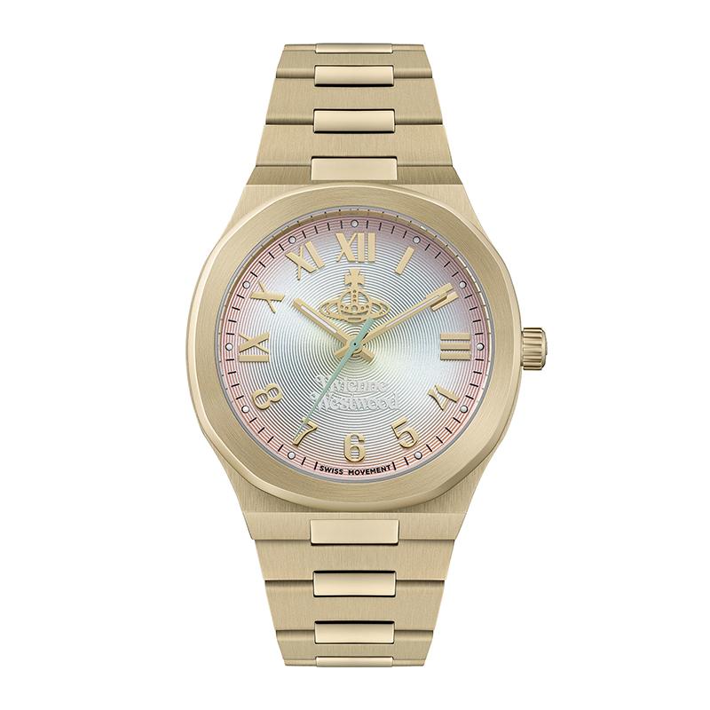 

Vivienne Westwood Quartz Watch Stainless Steel Band 37.5mm Color Dial Gradient High-End Women watches DWVV318MTGD Regular Watch Box