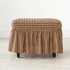 Universal Stool Cover Solid Color Footrest Slipcover Washable Ottoman Cover  Dining Room