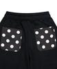 RuNaKi'Hu' Wxp024 Dot Pintuck Sweat Balloon Pants (Black)