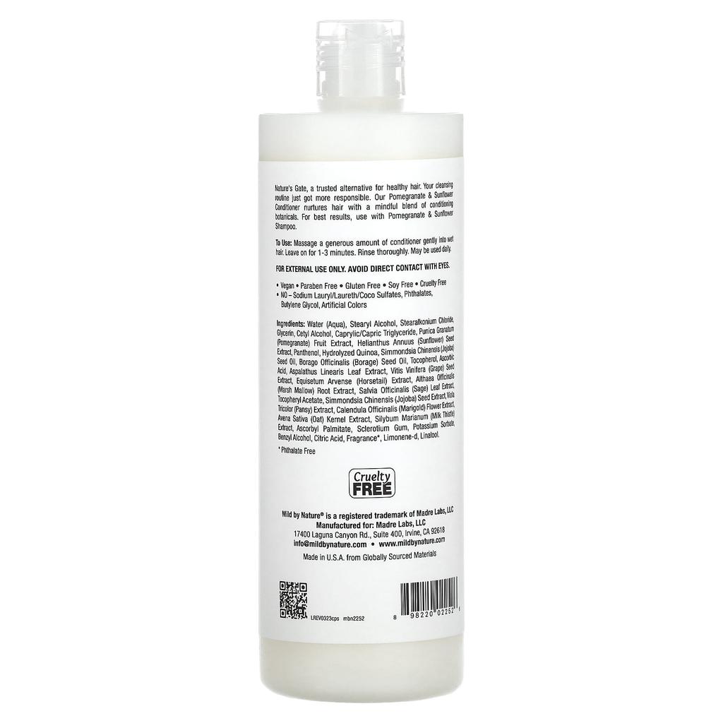 (Nature'S Gate), Pomegranate & Sunflower Conditioner, Color-treated Hair, 473 Ml (16 Fl Oz)
