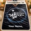 FlaneldeckeDepeche Mode Benutzerdefinierter Name Text Personalisierte Weiche Warme Überwurfdecke Heimdekoration Geschenk