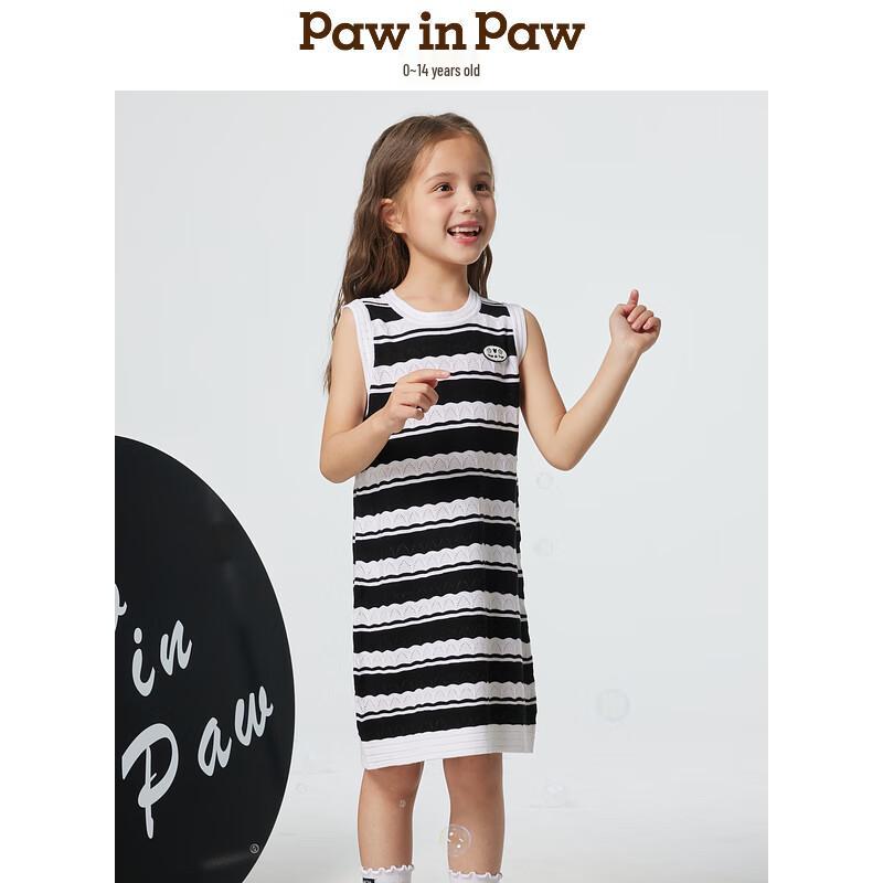 PawinPaw Girls  Classic Striped Sleeveless Dress 140