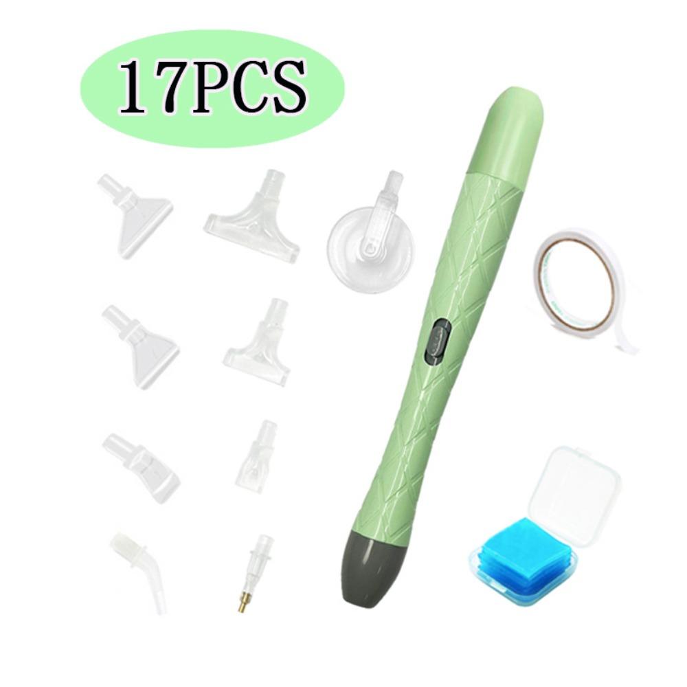 DIY Craft Vacuum Diamond Painting Pen Kits Long-lasting and Stable Beading Plates Electric Diamond Suction Tool with Storage Bag
