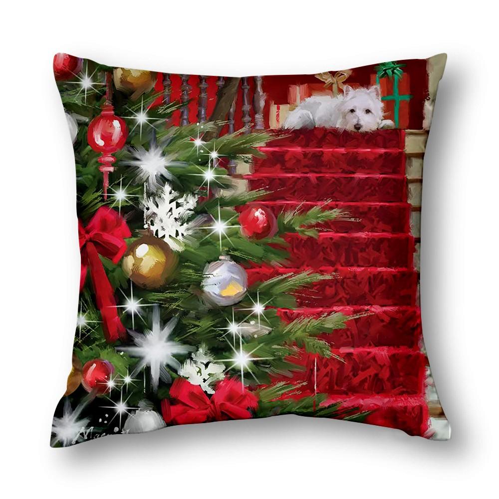 Christmas Cushion Cover - Upgrade Your Living Room Decor With Festive Feel Home Decor Pillow Case Art Cushion Cover
