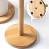 Modern Wooden Kitchen Roll Paper Towel Holder Vertical Bathroom Tissue Stand Base Disposable Paper Pot Organizer For Kitchen