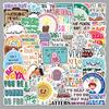 50 Mental Health Slogan Stickers: Creative, Waterproof Designs for Phone Cases & Suitcases