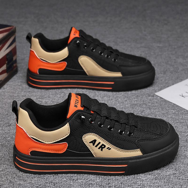 Frühling neue Leder wasserdichte und rutschfeste lässige Board-Schuhe bequeme Sportschuhe