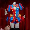 Erwachsenes Digitales Zirkus Pomni Cosplay Kostüm Damen Sexy Jumpsuit Mit Hut Socken Halloween Karnevalsparty Niedliche Clown Kleidung Outfit