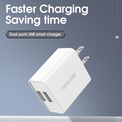 Phone Charger Dual USB 10W US Charger Plug Portable Travel Wall Charger Adapter For iPhone 14 13 Pro Max Xiaomi