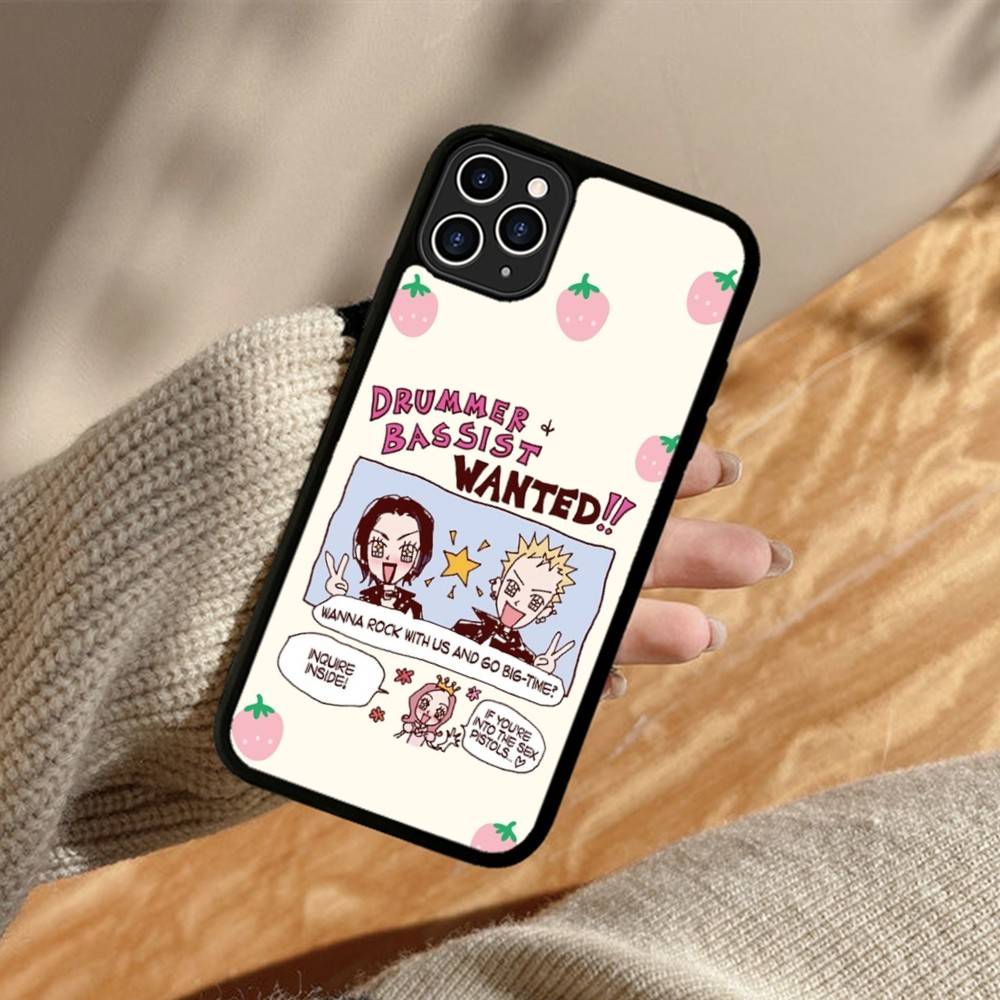 Anime Cool Nana Osaki Phone Case For iphone 11 12 13 14 15 Pro Max 17 16 Plus Hard PC+TPU Back Cover