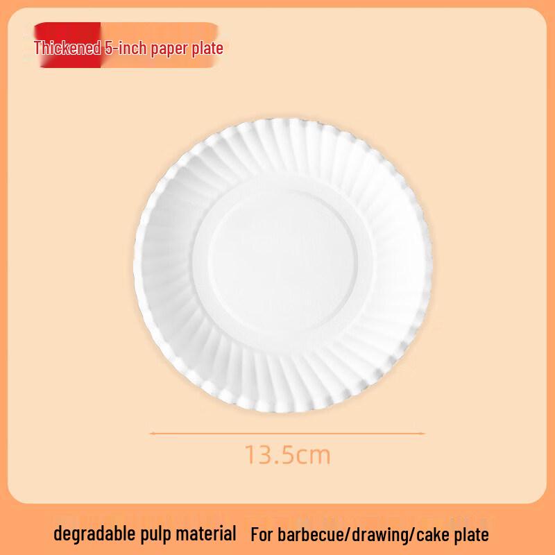 Disposable Paper Birthday Cake Plates