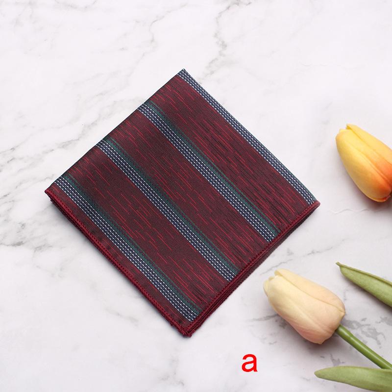 Source Pocket Towel Men'S Polyester Suit Dress Chest Towel Multi-Color Handkerchief Sales Striped Small Square Towel