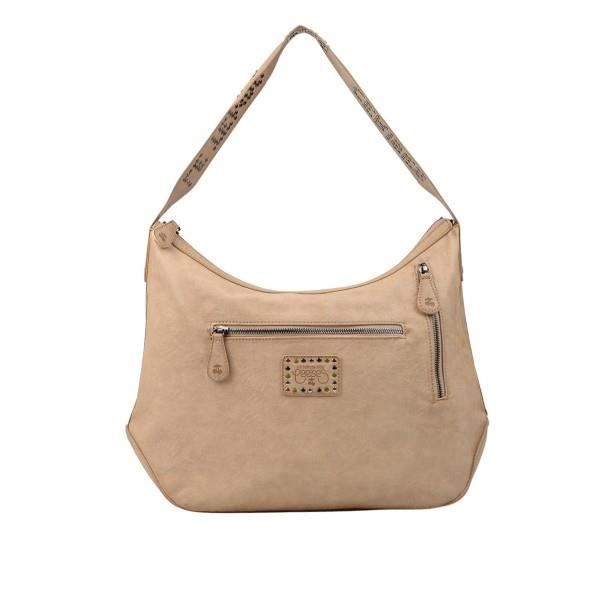 Tote Bag - Le Temps Des Cerises - Fresh 2 - Grained PU - 2 Zipped Pockets - Shoulder Bag