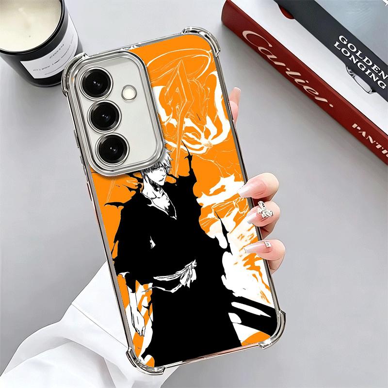 Bleach Kurosaki Ichigo Plating Phone Case For Samsung A17 A07 A37 A57 A16 A56 A15 A55 A14 A54 A13 A53 A26 A36 A25 A35 A24 A34 A2