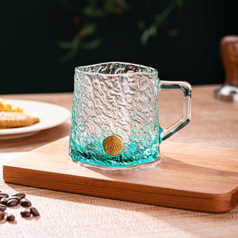 Ice Pattern Glass Drinking Cup