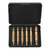 6pcs Drill Bit Screw Extractor Set HSS 4341 Stripped Screw Removal Tool  For Stripped Screws