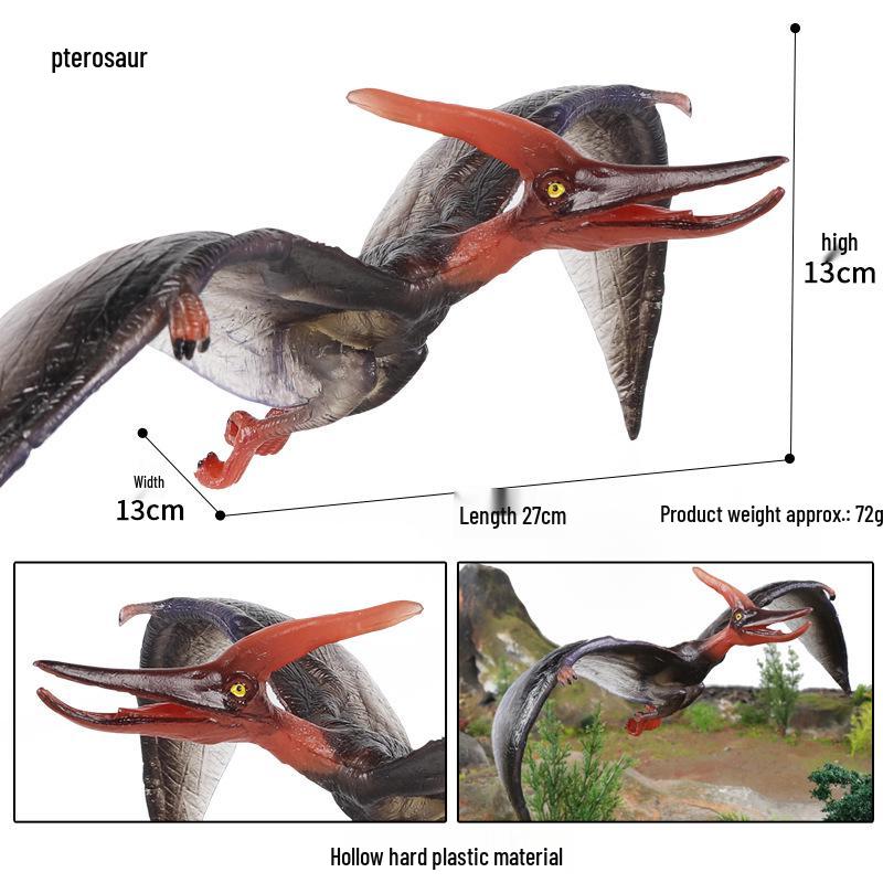 Cretaceous Ligabueino Dinosaur Model Toy - Hard Plastic Animal Figure for Kids
