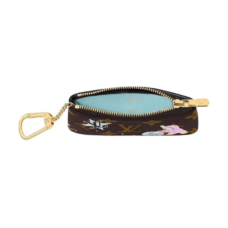 Louis Vuitton Key Pouch Monogram/Azur Frost M12229